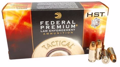 Federal Premium HST LE 9mm Luger JHP Ammo 124 Grain Jacketed Hollow Point 50rd box