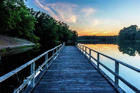 Sunset At The Lake Photograph by Jordan Hill - Fine Art America