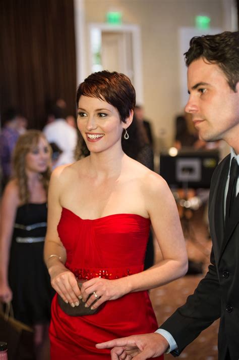 Grey's Anatomy's Chyler Leigh with husband, actor/director, Nathan West | Strapless dress formal ...