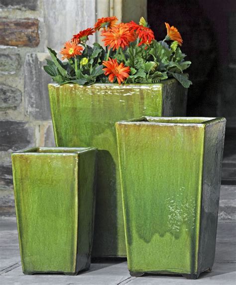 Glazed Pottery and It's Beauty - Garden-Fountains.com Blog | Large patio planters, Planters ...