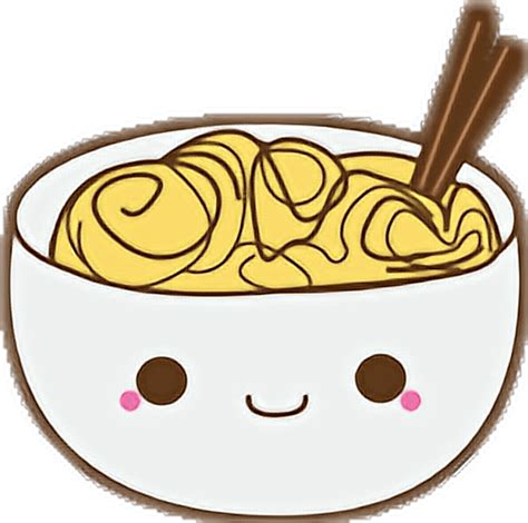 Kawaii Bowl Of Noodles Clipart - Full Size Clipart (#1120348) - PinClipart