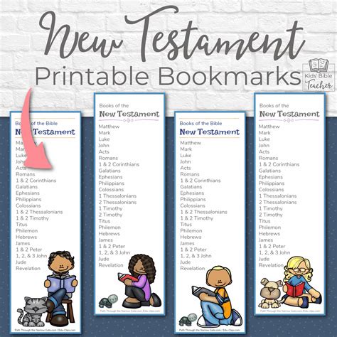 Books Of The Bible Bookmark Printable