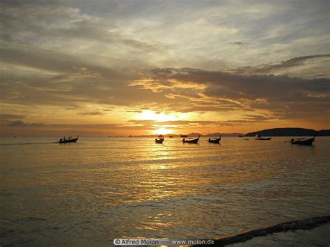 Photo of Sunset on Ao Nang beach. Krabi, Thailand - added image TH03282