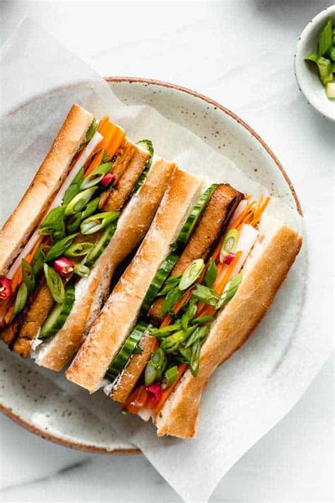 Vegan Tofu Banh Mi Sandwich Recipe - Choosing Chia