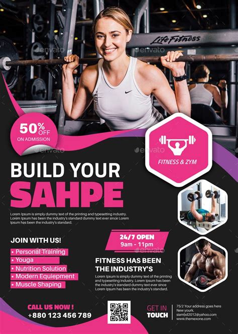 Fitness/Gym Flyer | Fitness flyer, Gym advertising, Personal training