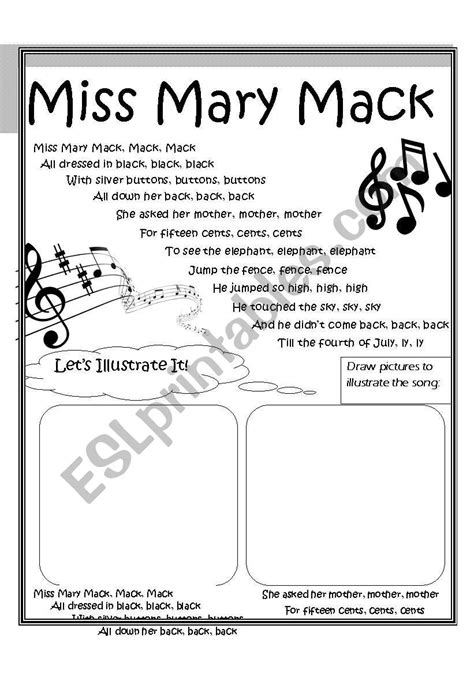 38 best ideas for coloring | Miss Mary Mack Lyrics