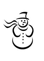 Snowman Outline - ClipArt Best