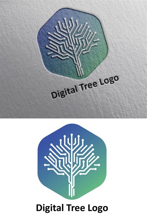 Digital Tree Logo - MasterBundles