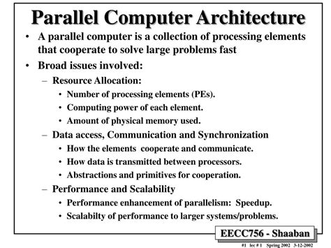 PPT - Parallel Computer Architecture PowerPoint Presentation, free download - ID:3541853