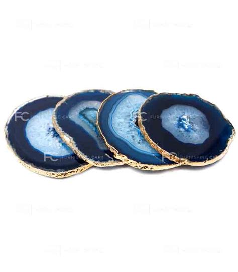 Blue Agate Coasters - Furnishingcart