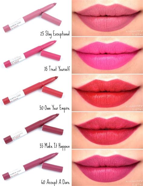 Maybelline Superstay Matte Ink Crayon Lipstick Swatches