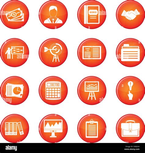 Business plan icons vector set Stock Vector Image & Art - Alamy