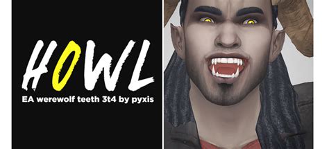 Howl - Werewolf Fangs | Sims 4 cc finds, Sims 4, Sims