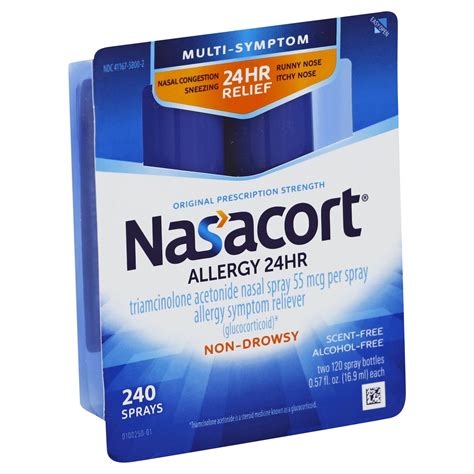 Nasacort Allergy 24-Hour Non-Drowsy Multi-Symptom Relief Nasal Spray 0. ...