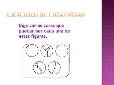 Ejercicios de creatividad