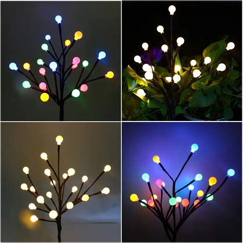 LED Solar Power Tree Light Garden Outdoor Yard Lawn Landscape Lamp Decor Solar Light Outdoors ...