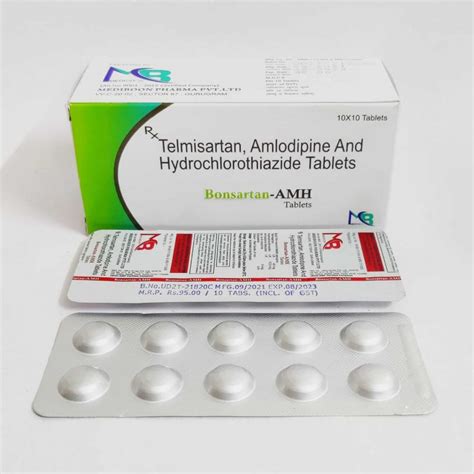 Telmisartan, Hydrochlorothiazide Tablets IP | Mediboon Pharma