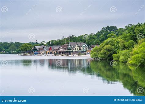 Boathouse Row, Along the Schuylkill River, in Philadelphia, Pennsylvania Stock Photo - Image of ...