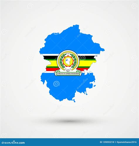 Chuvashia Map in the East African Community Flag Colors, Editable Vector Stock Vector ...