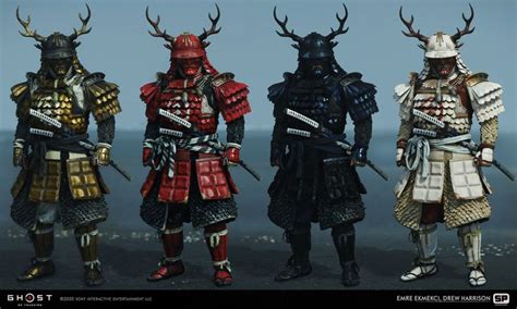 ArtStation - GHOST OF TSUSHIMA - Sakai armor set, Drew Harrison | Ghost of tsushima, Ghost armor ...