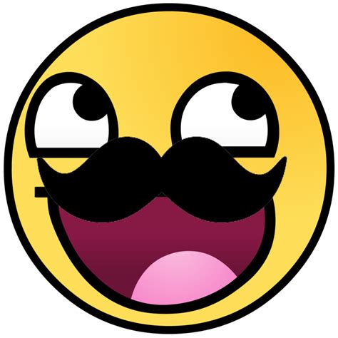 Smiley Face With Mustache And Thumbs Up - Cliparts.co