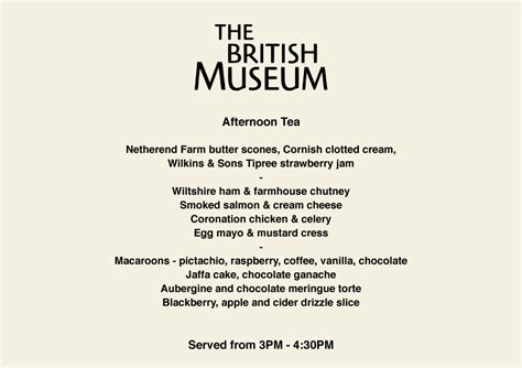 Afternoon tea at the The British Museum Restaurant