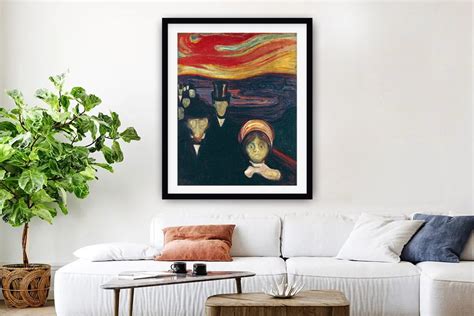 Anxiety Edvard Munch Iconic Modern Art | Canvas Prints Perth