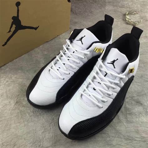 Nike Air Jordan Retro XII 12 Low White Black Men Shoes 308317 - Febbuy