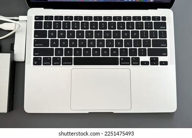 Grey Keyboard Modern Laptop Top View Stock Photo 2251475493 | Shutterstock