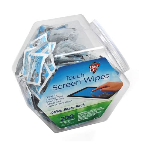 Anti-Static Touch Screen Wipes, 200 Pieces - FALDMHJ | Falcon Safety ...