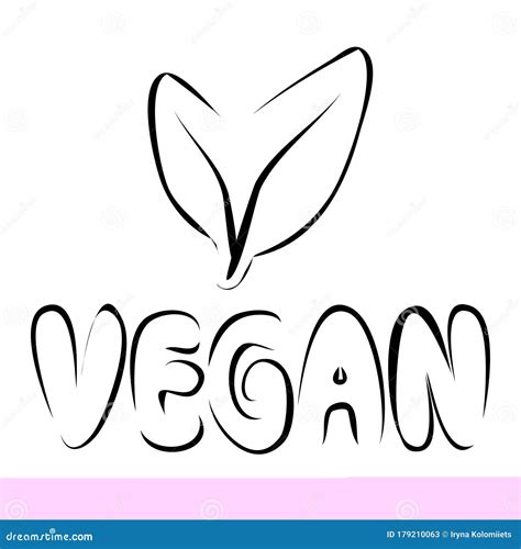 Vegan Icon. Vegetarian Symbol in Black Color. Veganism Logo or Symbol. Label for Different ...