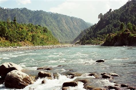 Natural Beauty Jammu City And The Tawi River, India