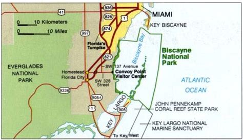 Area Map of Biscayne National Park | Gifex