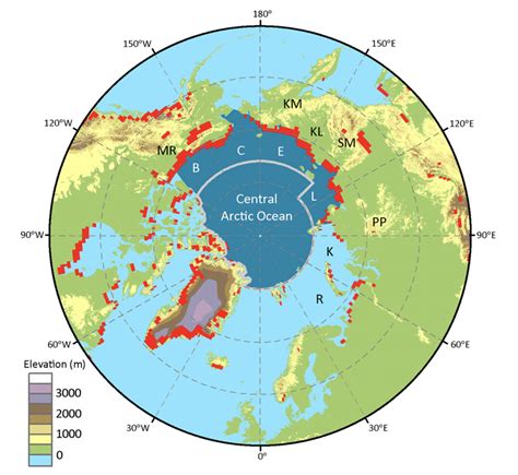 How to plot a map in the polar region, i.e. Arctic or Antarctic | Igor Pro by WaveMetrics