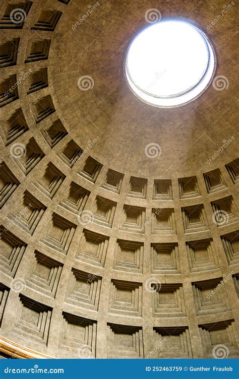 Dome Oculus Pantheon Rome Italy Royalty-Free Stock Photography ...