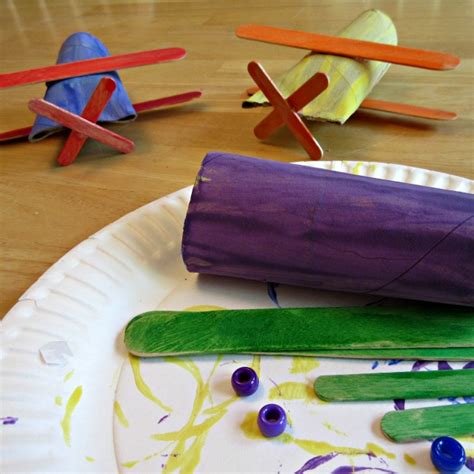 Toilet Paper Roll Airplane Crafts for Kids