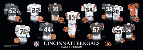 Cincinnati Bengals Uniform and Team History | Heritage Uniforms and ...