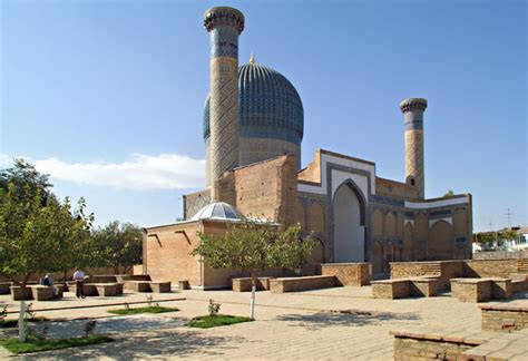 15th-century,Mausoleum Gur-e Amir in Samarqand. Architecture of Uzbekistan, Timurid architecture ...