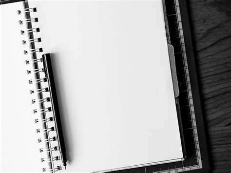 White blank notebook with black ballpoint pen HD wallpaper | Wallpaper Flare