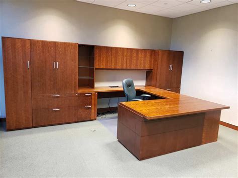 Solid Wood U Shaped Executive Desk by Steelcase