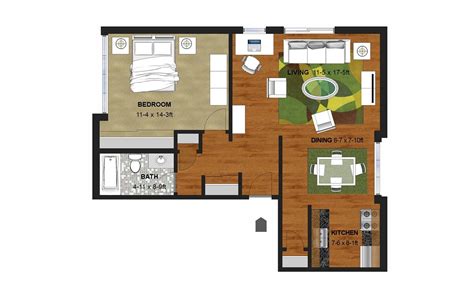 Floorplans — Lake Pointe Apartments