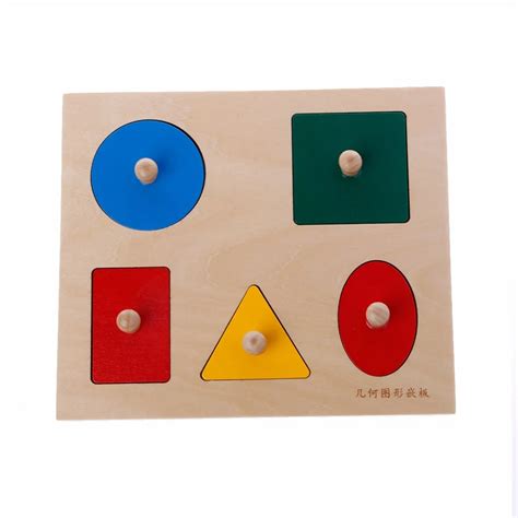 Montessori Shapes Sorting Puzzle Geometry Board Education Preschool Kids Toys-in Puzzles from ...