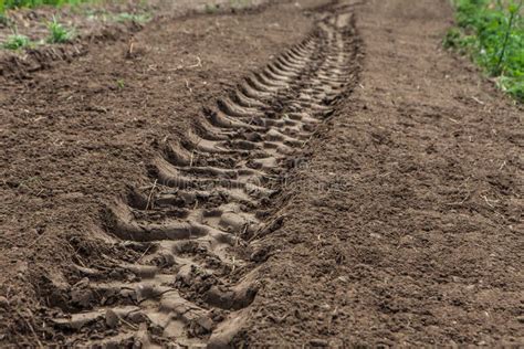 Farm Tractor Tracks stock image. Image of tractor, machine - 30897571