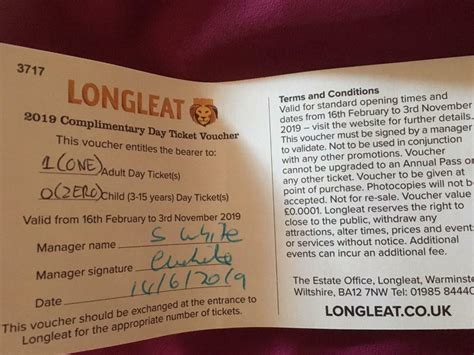 Longleat ticket | in Poole, Dorset | Gumtree