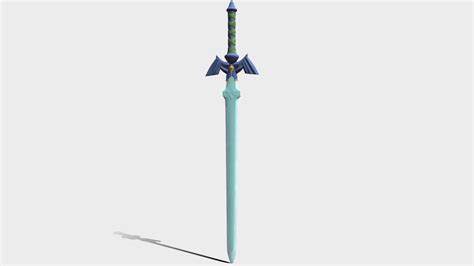 Breath Of The Wild Master Sword Fan Art - 3D model by Jake Parker (@p018555j) [97387d8] - Sketchfab