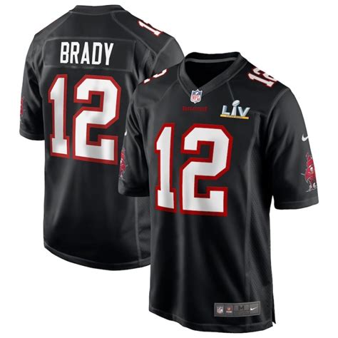 Tom Brady #12 Tampa Bay Buccaneers Black 2021 Super Bowl LV Bound Game Fashion Jersey