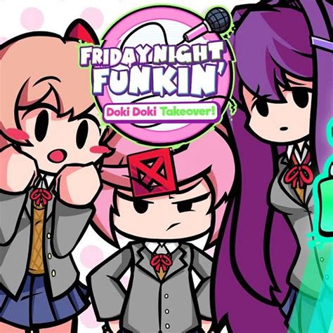 FNF: Doki Doki Takeover (DDLC) - Play FNF Mod Online & Unblocked