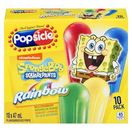 Popsicle Spongebob Squarepants Rainbow Ice Pops 470 PC - Walmart.ca