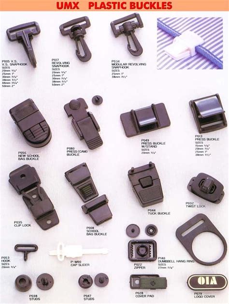 Plastic Buckles, Snap Hooks, Hooks, Bag buckles, Studs, Locks | 3d ...