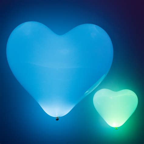 Heart-Shaped LED Balloon // 15-Pack (White LED Light) - 99 LED Balloons - Touch of Modern